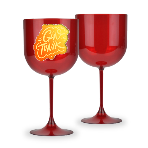 Taça de Gin | 650ml | Vermelho Transparente