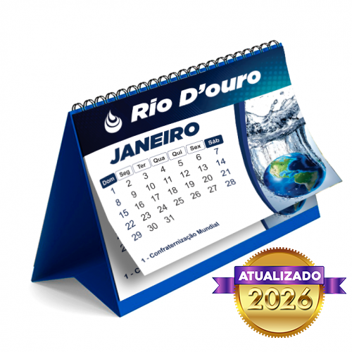 Calendário de Mesa com Wire-O | 17x20cm | 6 Lâminas - 4/4