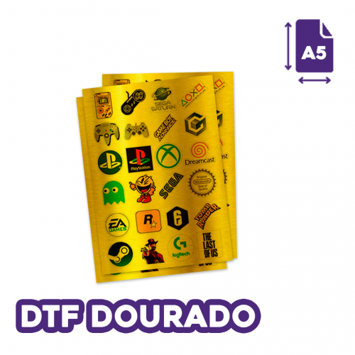 DTF Dourado | 14x20cm 