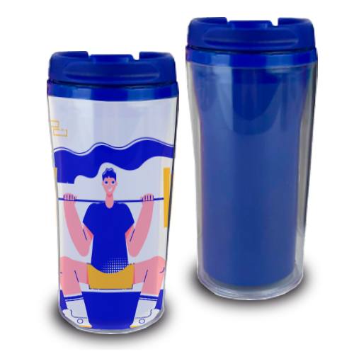 Copo Duplo | 200ml | Azul