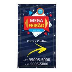 Lona Fosca 240g | Bainha e Ilhós