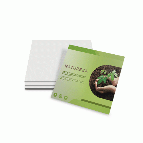 Folheto 90g | 28x28cm | 4/0