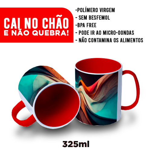 Caneca de Polímero | Vermelha | 325ml